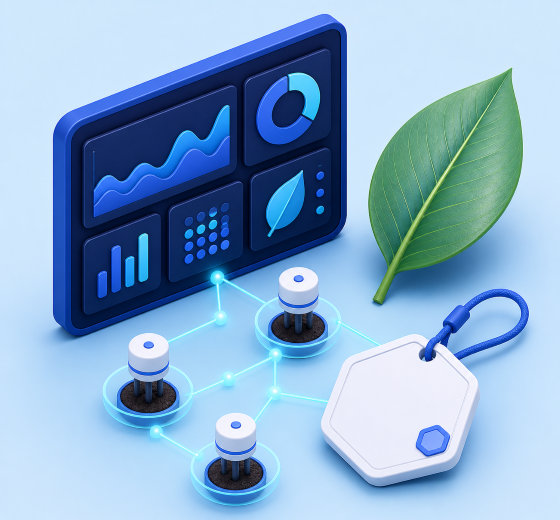 Agriculture and environment technology illustration