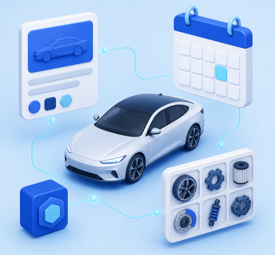 Automotive technology illustration