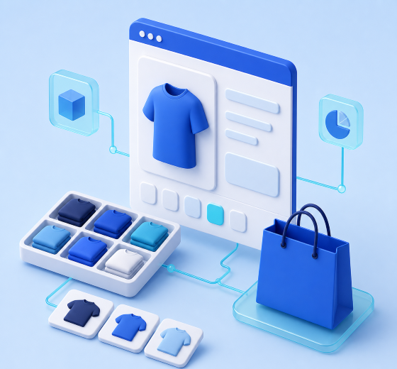 Fashion and apparel technology illustration