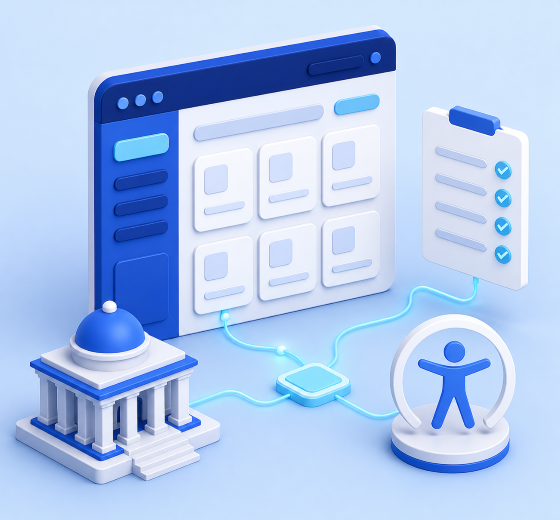 Government and public sector technology illustration