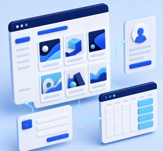 Personal and portfolio website illustration