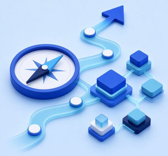 IT consulting and strategy illustration