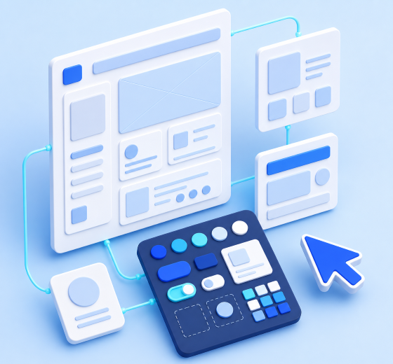 UI/UX and product design illustration